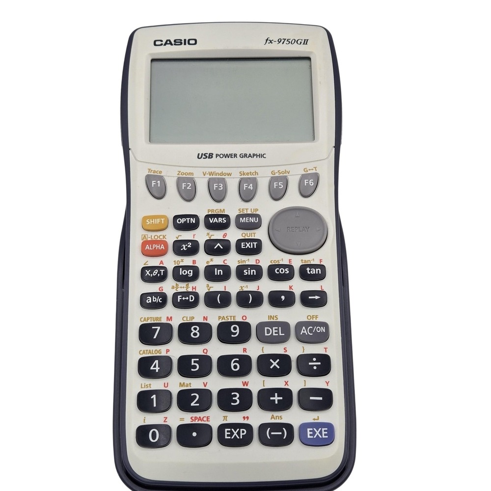 Casio Fx-9750GII Graphing Calculator‎ USB Power Graphic Scientific White